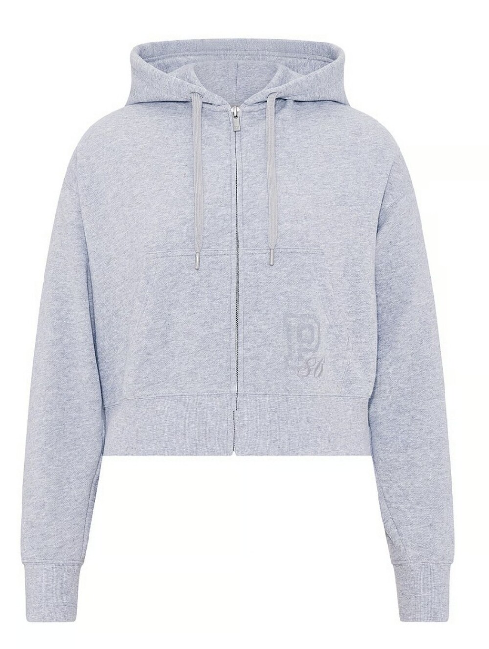 VS PINK Campus Fleece Shrunken Full-Zip Hoodie Sz XL NWT - Picture 3 of 8